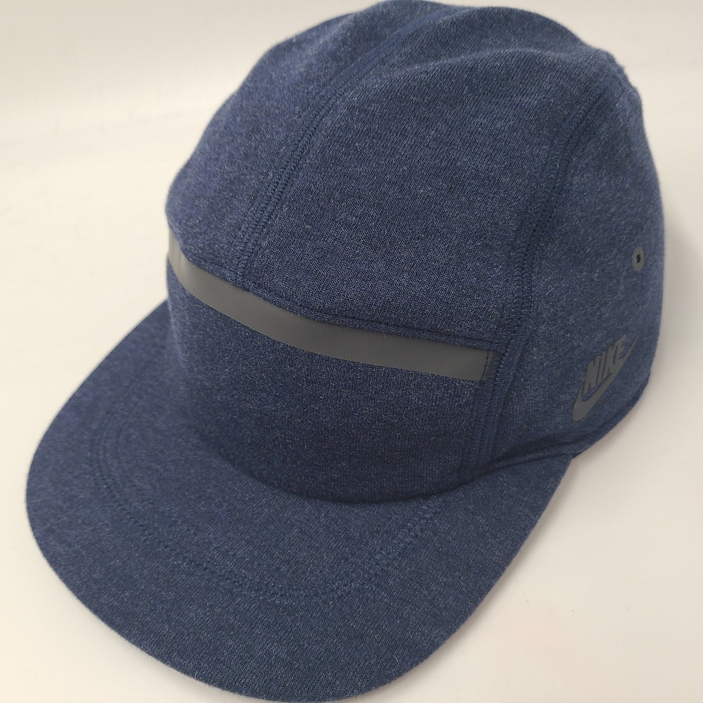 Nike Hat Strapback 5 Panel Blue Fly Cap Reflective Skate Skateboard Surf Men